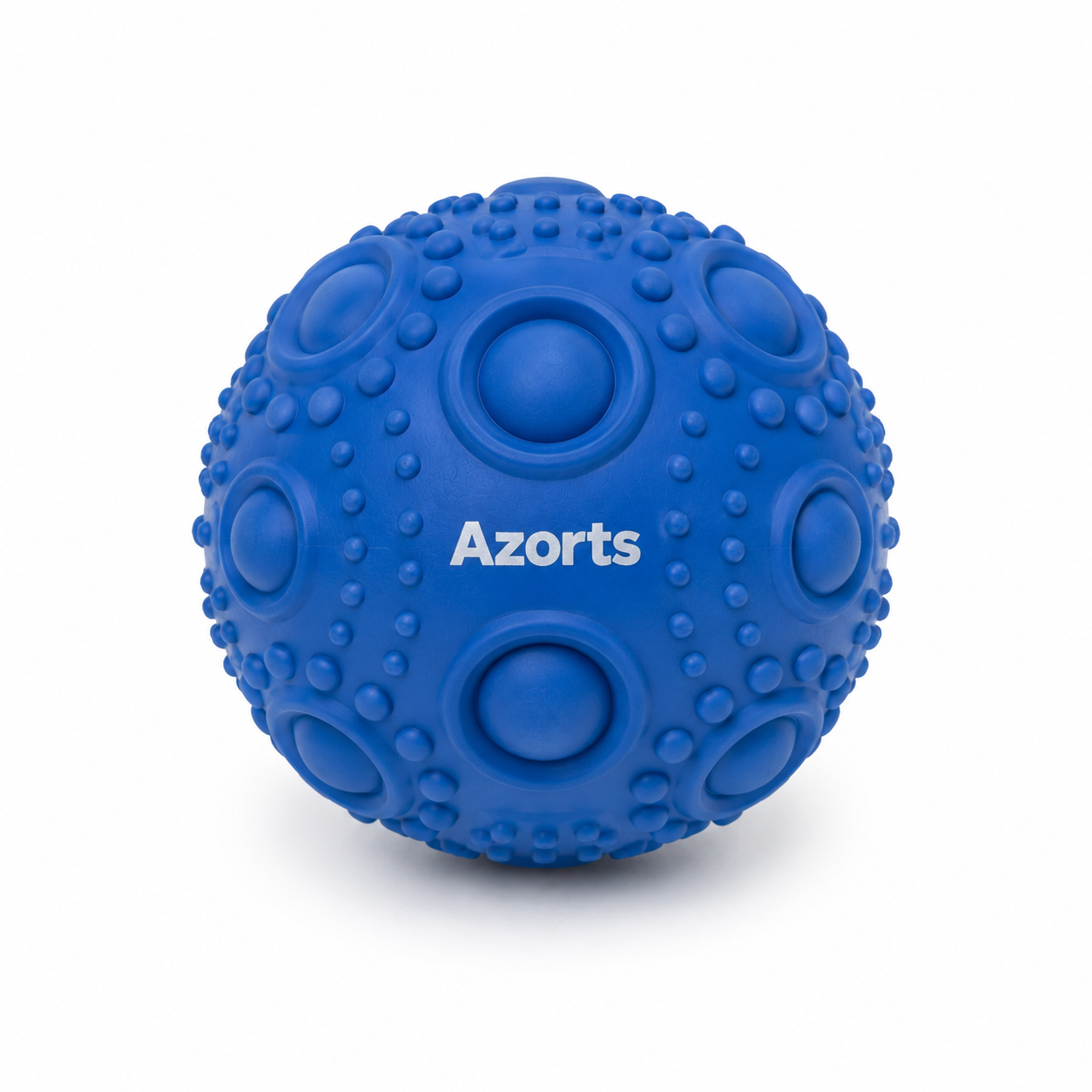 Azorts Textured Interactive Dog Ball – Durable Rubber Chew & Fetch Toy for Active Dogs